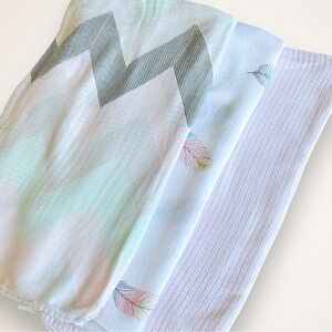 Muslin Swaddle Baby Blankets - Set of 3